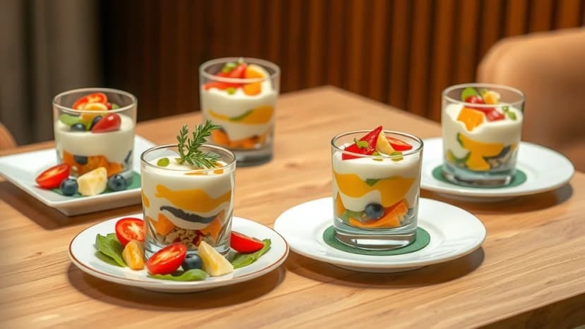 Enkla förätter i glas att göra hemma